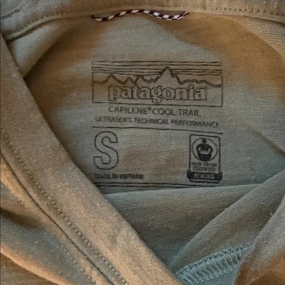 Womens light green Patagonia Capilene Cool Trail T-Shirt - Picture 1 of 3
